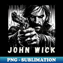 john wick - aesthetic sublimation digital file - vibrant and eye-catching typography