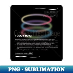 druidcraft modern dnd dungeons and dragons 5e - aesthetic sublimation digital file - bring your designs to life