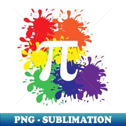 Rainbow Splatter Pi - Digital Sublimation Download File - Bring Your Designs to Life