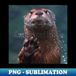 North American River Otter - Instant PNG Sublimation Download - Bring Your Designs to Life