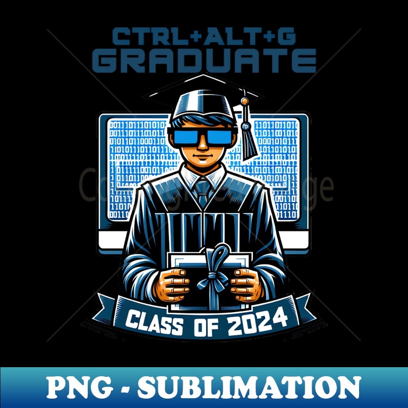 Tech-Savvy Graduate Binary Code Diploma Design - Exclusive | Inspire Uplift