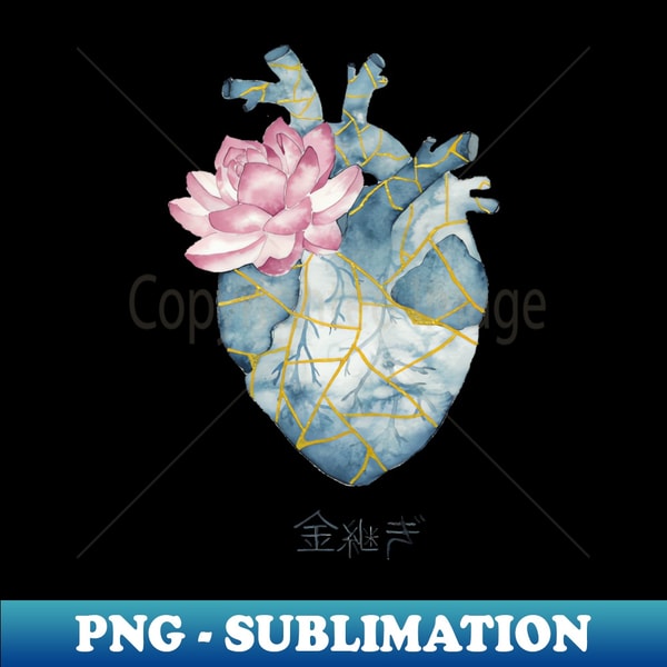 Kintsugi Transparency Kintsugi Heart - - PNG Transparent Digital Download File for | Inspire ...