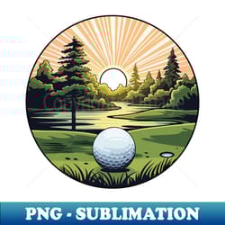 golf course sunset - premium png sublimation file - create with confidence