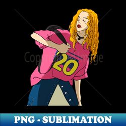 80s party girl - PNG Transparent Sublimation File
