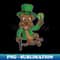 Irish Terrier Dog St Patrick's Day Lucky Heel Click - PNG Transparent Sublimation File