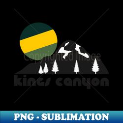 Retro Kings Canyon ))(( Tourist Souvenir National Park Design - PNG Transparent Sublimation Design