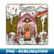 Capricorn Gingerbread House - Instant PNG Sublimation Download