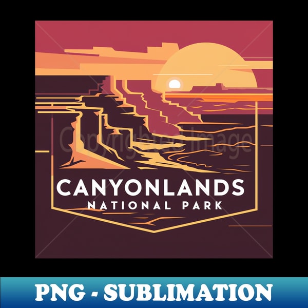 Canyonlands National Park Iconic Canyons - PNG Sublimation Digital Download