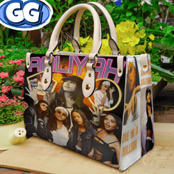 Aaliyah Leather HandBag, Aaliyah Handbag, Aaliyah Wallet, Love Aaliyah Purse, Aaliyah bag, Travel handbag, Handmade Bag,