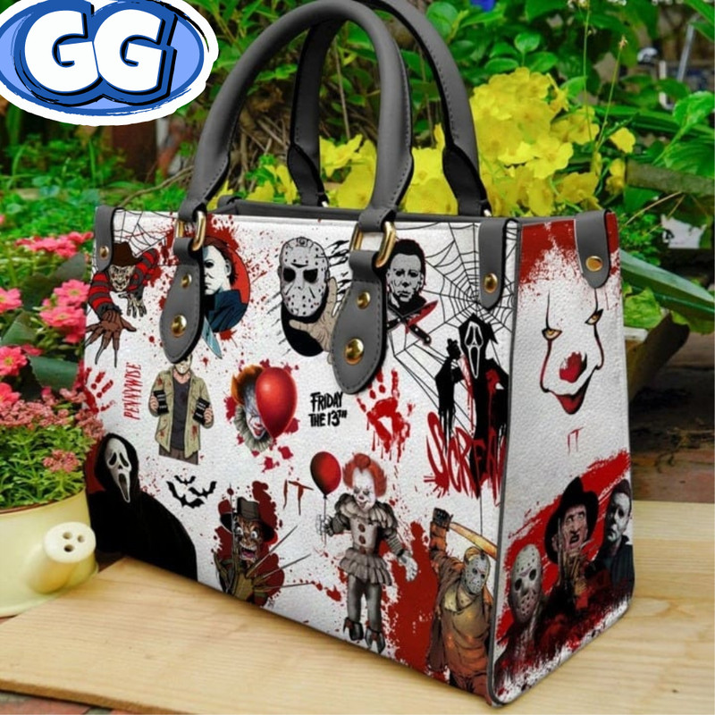 Horror Halloween Handbag,Horror Leather Bag,Witch Leather handbag,Halloween Leather Bag, Crossbody Bag, Holiday Purse Bag Wallet,Travel Bag 1.jpg