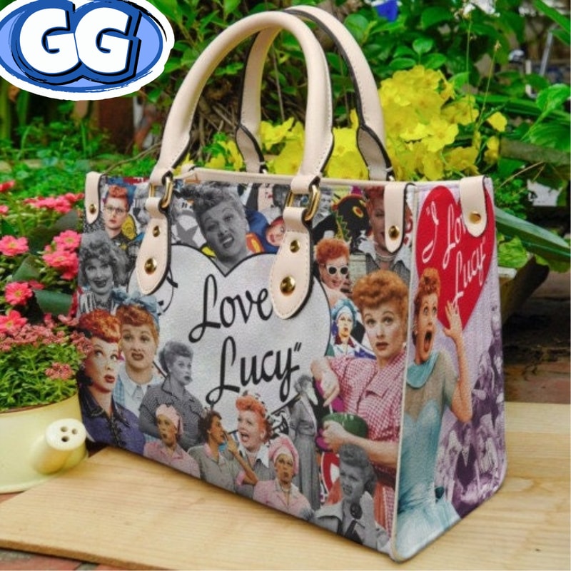 I Love Lucy Poster Cover Collection Leather Bag, Personalized Handbag, Women Leather Bag, Trending Handbag,Shopping Bag,Custom handbag.jpg