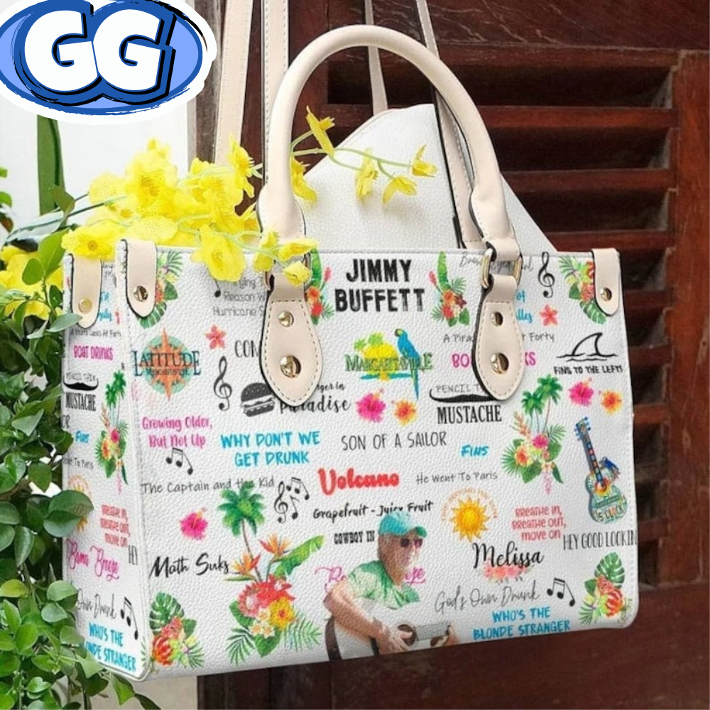 Jimmy buffett Handbag, Music Leather Bags, Jimmy buffett Women Bag, Jimmy buffett Lover's Handbag, Custom Leather Bags, Women Bags Handbag.jpg
