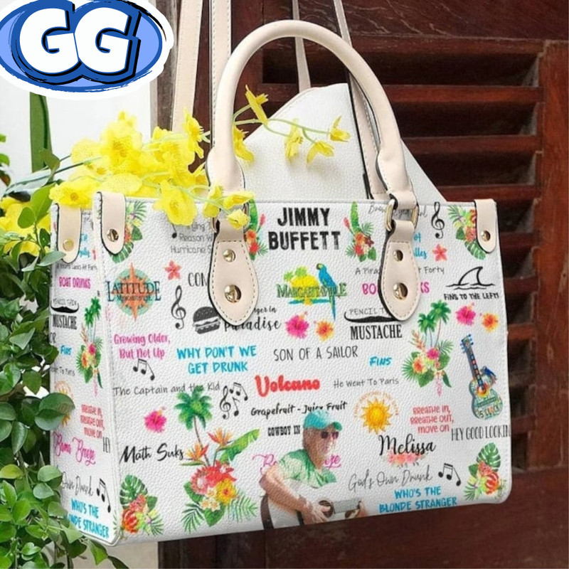 Jimmy buffett Handbag, Music Leather Bags, Jimmy buffett Women Bag, Jimmy buffett Lover's Handbag, Custom Leather Bags, Women Bags Handbag.jpg