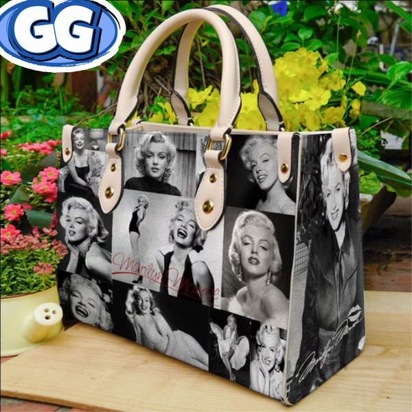 Marilyn Monroe Leather Bags, Marilyn Monroe Bag And Purses, Marilyn Monroe Lovers Handbag, Custom Leather Bags, Handmade Bag, Women Handbag.jpg