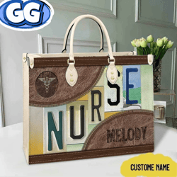 Personalized Nurse HandBag, Nurse Handbag, Nurse bag, Nurse Leather Bag, Travel handbag, Teacher Handbag, Handmade Bag,