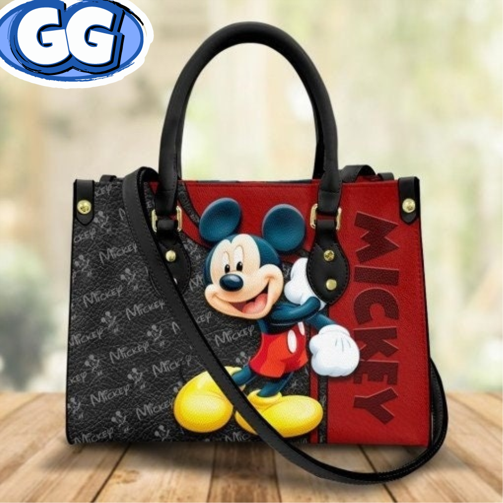 Vintage Mickey Leather HandBag,Mickey Handbag,Love Disney,Disney Handbag,Travel handbag,Teacher Handbag,Handmade Bag,Custom Bag,Vintage Bags 2.jpg