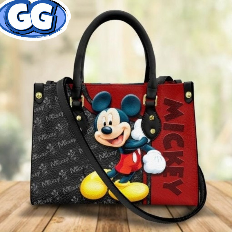 Vintage Mickey Leather HandBag,Mickey Handbag,Love Disney,Disney Handbag,Travel handbag,Teacher Handbag,Handmade Bag,Custom Bag,Vintage Bags 2.jpg