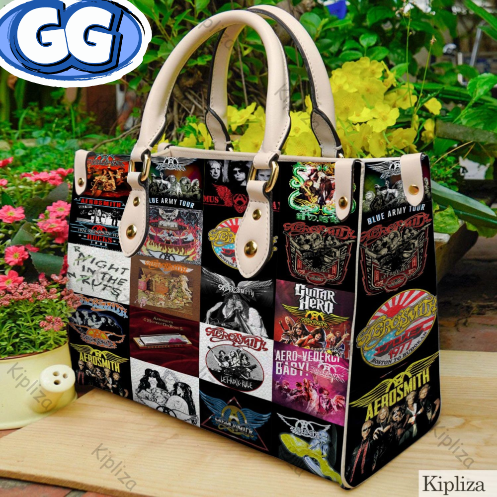Aerosmith Handbag, Aerosmith Leather Bag, Aerosmith Shoulder Bag, Crossbody Bag, Top Handle Bag, Vintage HandBag 1.jpg