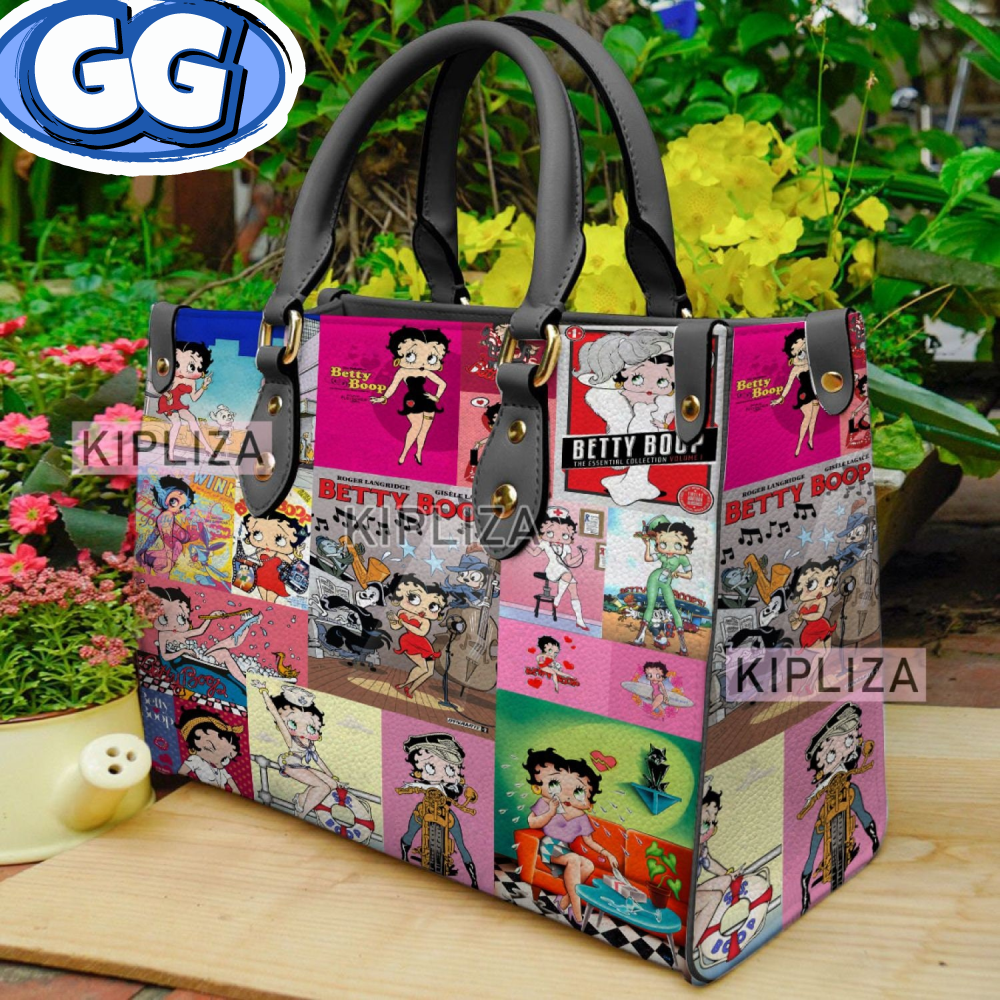 Betty Boop Handbag, Betty Boop Leather Bag, Betty Boop Shoulder Bag, Crossbody Bag, Top Handle Bag, Vintage Bag 1.jpg