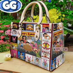 bobs burgers handbag, bobs burgers leather bag, bobs burgers shoulder bag, crossbody bag, top handle bag
