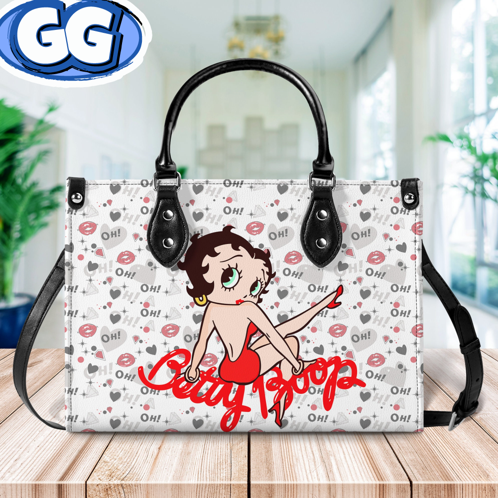Betty Boop Handbag, Betty Boop Leather Bag, Betty Boop Shoulder Bag, Crossbody Bag, Top Handle Bag, Vintage HandBag.jpg