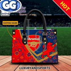 Arsenal Personalized Leather HandBag