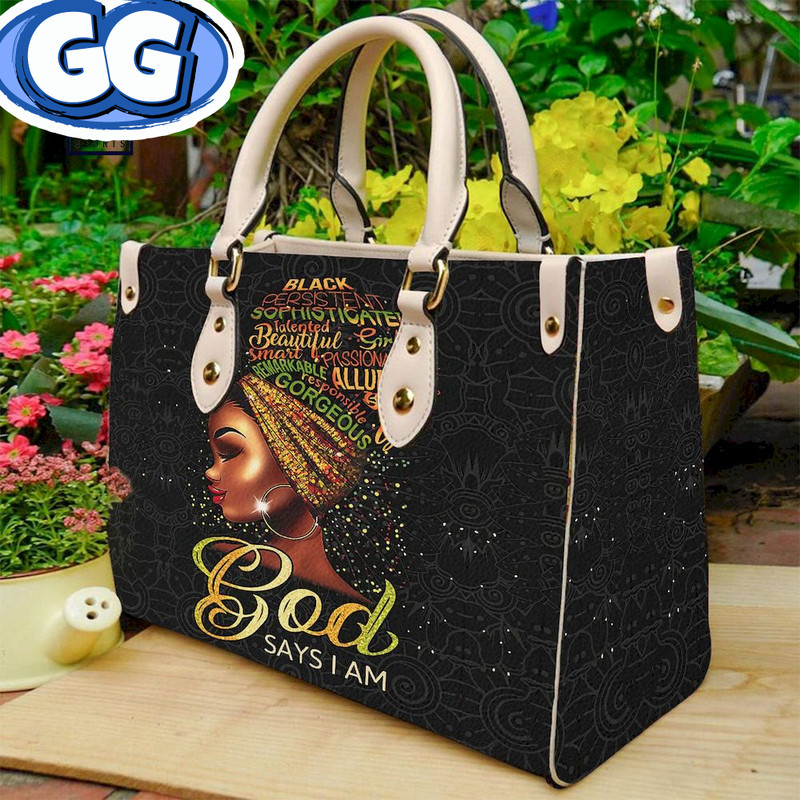 God Says You Are African Printed Leather Bag.jpg