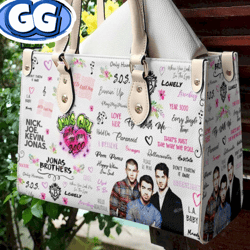 jonas brothers leather handbag