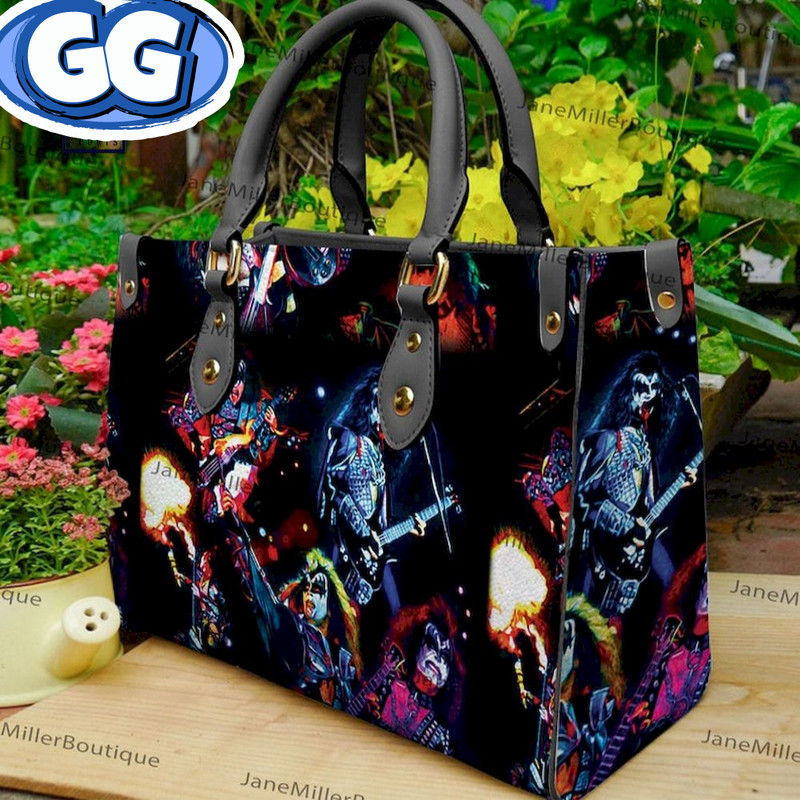 Kiss Rock Band All Black Leather Bag.jpg
