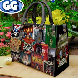 lynyrd skynyrd poster album leather handbag
