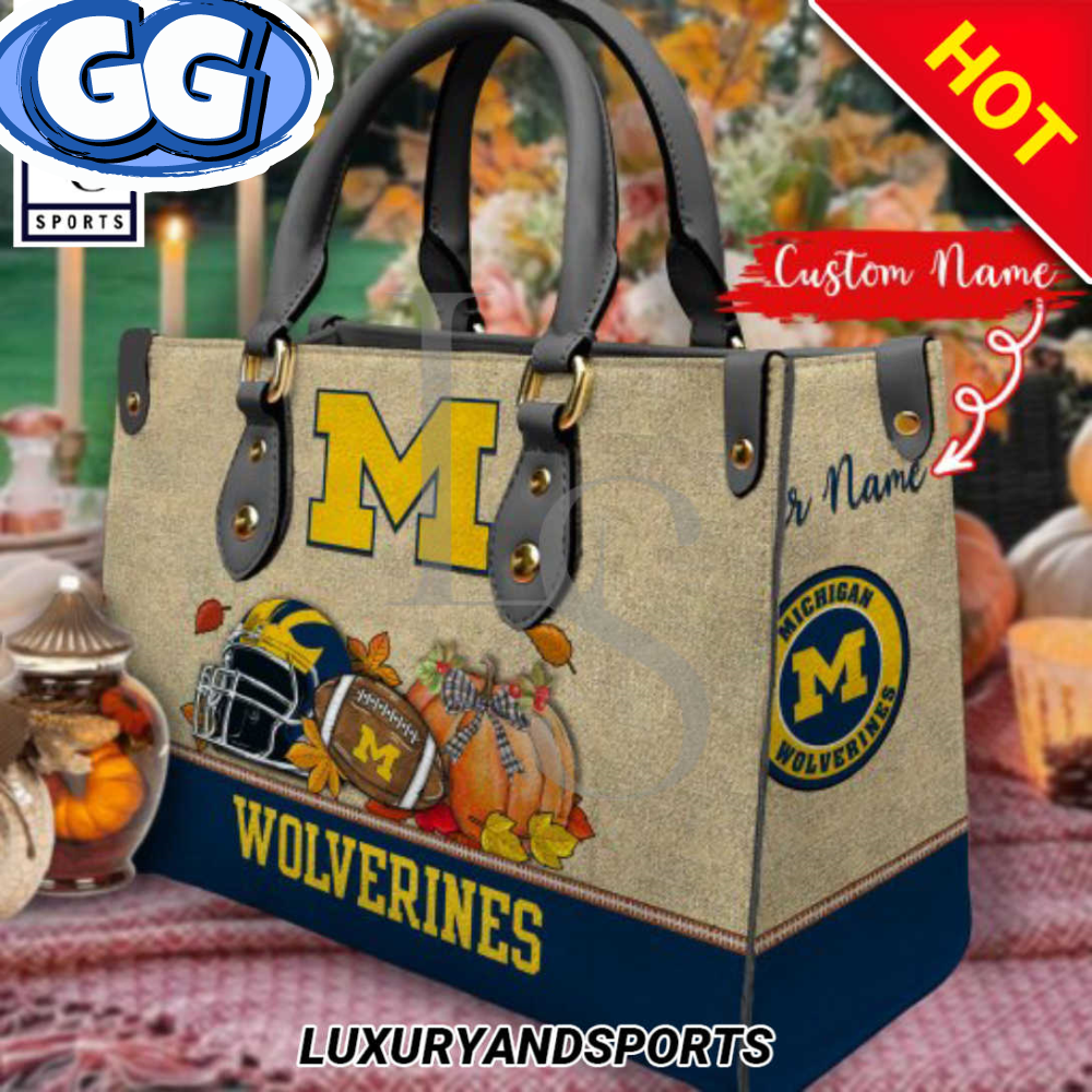 Michigan Wolverines Autumn Women Leather Handbag.jpg