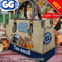 north carolina tar heels autumn women leather handbag