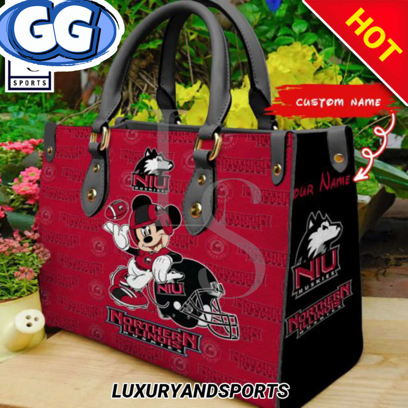 Northern Illinois Huskies Mickey Women Leather Handbag.jpg