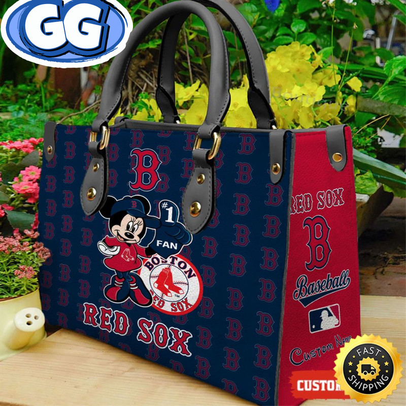 Boston Red Sox Minnie Women Leather Hand Bag.jpg