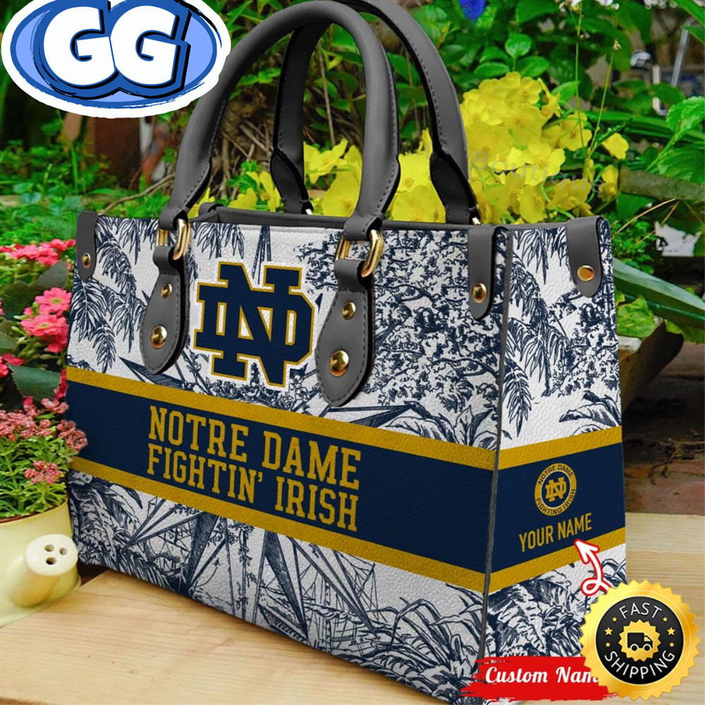 NCAA Notre Dame Fighting Irish Women Leather HandBag.jpg