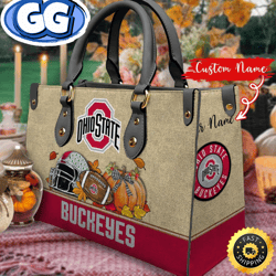 NCAA Ohio State Buckeyes Autumn Women Leather Bag, 252