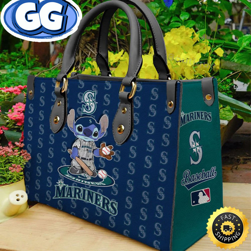 Seattle Mariners Stitch Women Leather Hand Bag.jpg