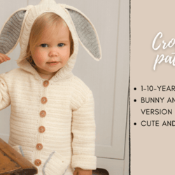 crochet pattern hooded jacket otis