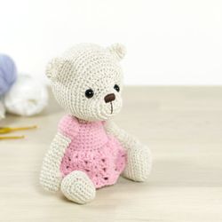Teddy Bear in a Dress Crochet Patterns