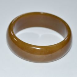 Brown jade nephrite bracelet