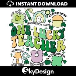 one lucky teacher teaching lucky charms svg