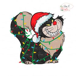 cinderella lucifer wear santa hat svg