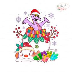 santa figment dragon christmas png