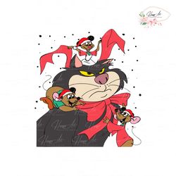 lucifer cat jaq gus mouse cinderella christmas characters svg