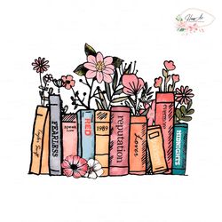 vintage floral taylor swift album book eras tour png