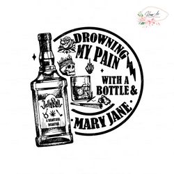 jelly roll drowning my pain svg