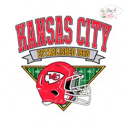 Kansas City Football Helmet 1960 Svg Digital Download