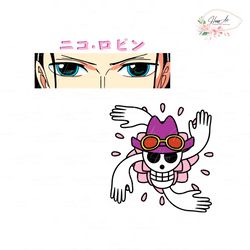 anime one piece robin nico svg