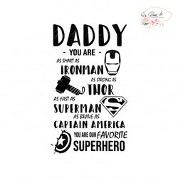 daddy you are as smart as ironman svg