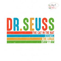 retro dr seuss the cat in the hat svg